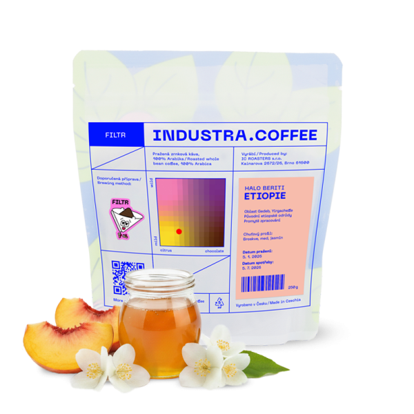 Výběrová káva Industra Coffee Etiopie HALO BERITI