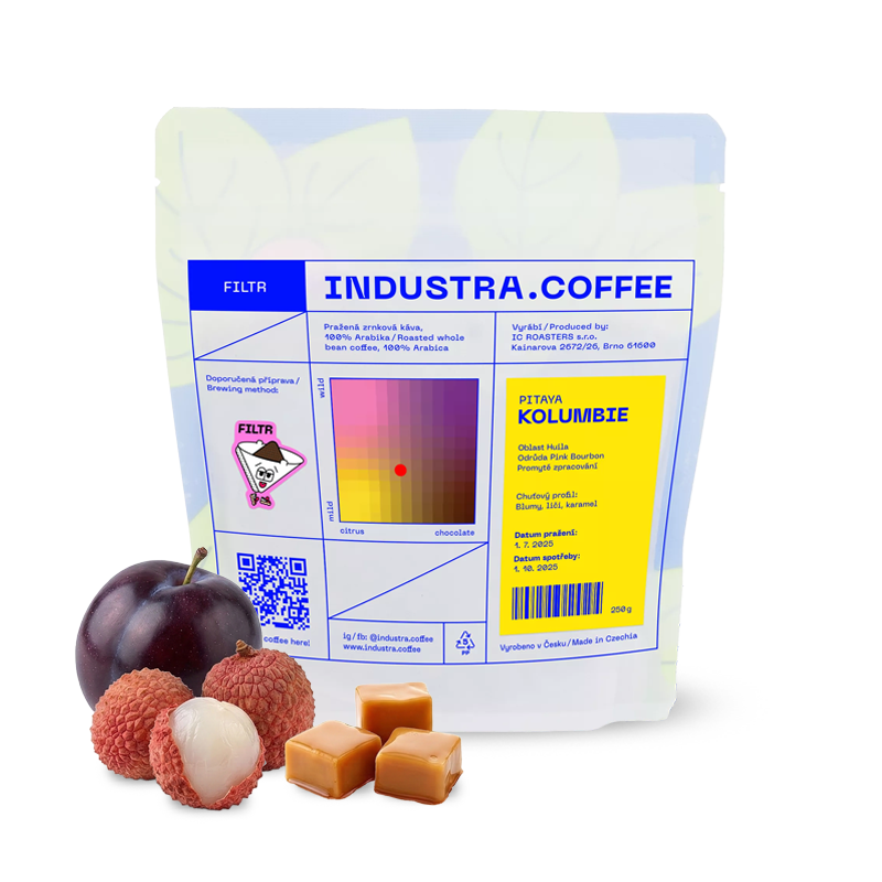 Výběrová káva Industra Coffee Kolumbie PITAYA