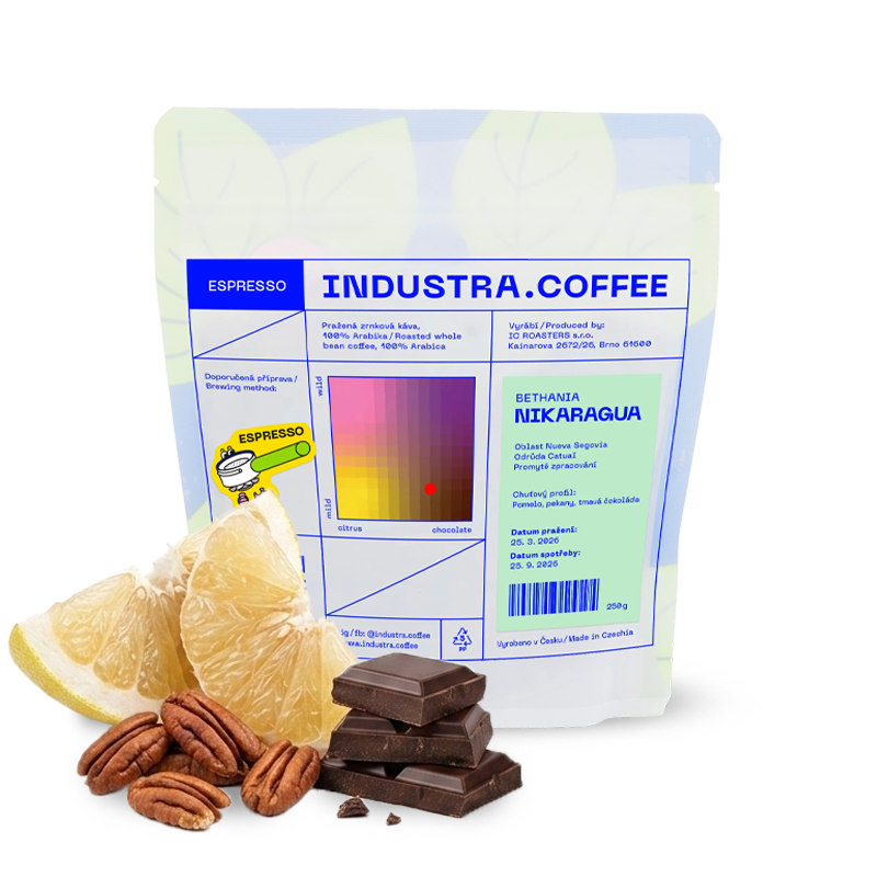 Výběrová káva Industra Coffee Nikaragua BETHANIA