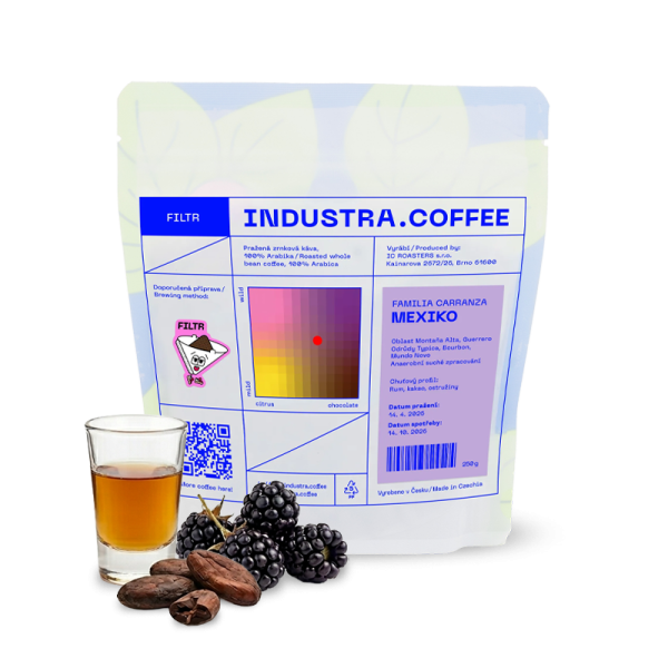 Výběrová káva Industra Coffee Mexiko FAMILIA CARRANZA
