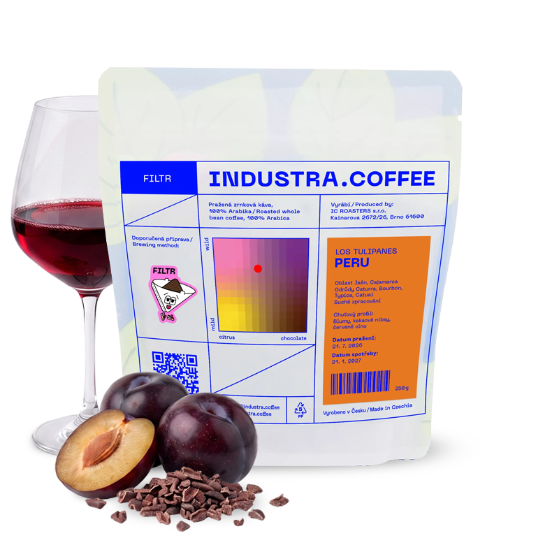 Výběrová káva Industra Coffee Peru LOS TULIPANES