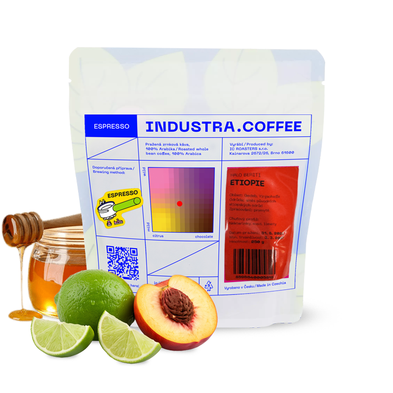 Výběrová káva Industra Coffee Etiopie HALO BERITI - espresso