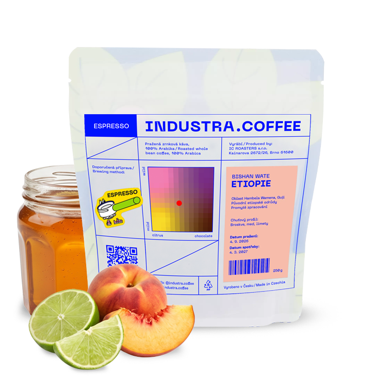 Výběrová káva Industra Coffee Etiopie BISHAN WATE 