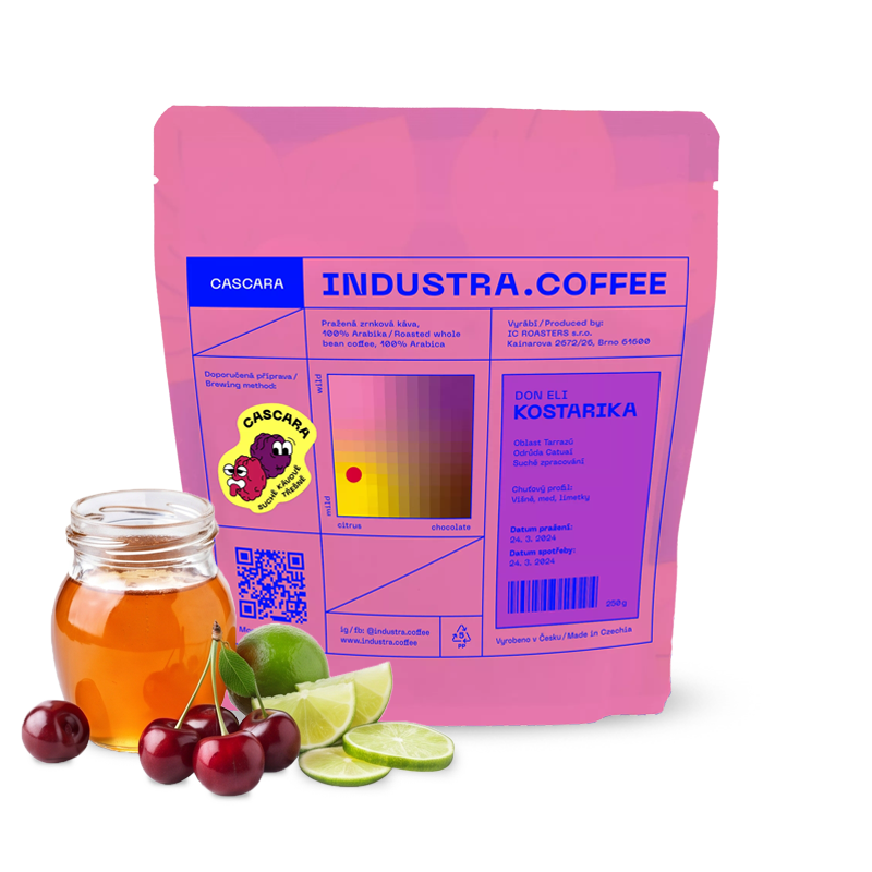Výběrová káva Industra Coffee Kostarika DON ELI – cascara