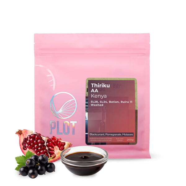 Výběrová káva PLOT roasting Keňa THIRIKU AA – 200 g