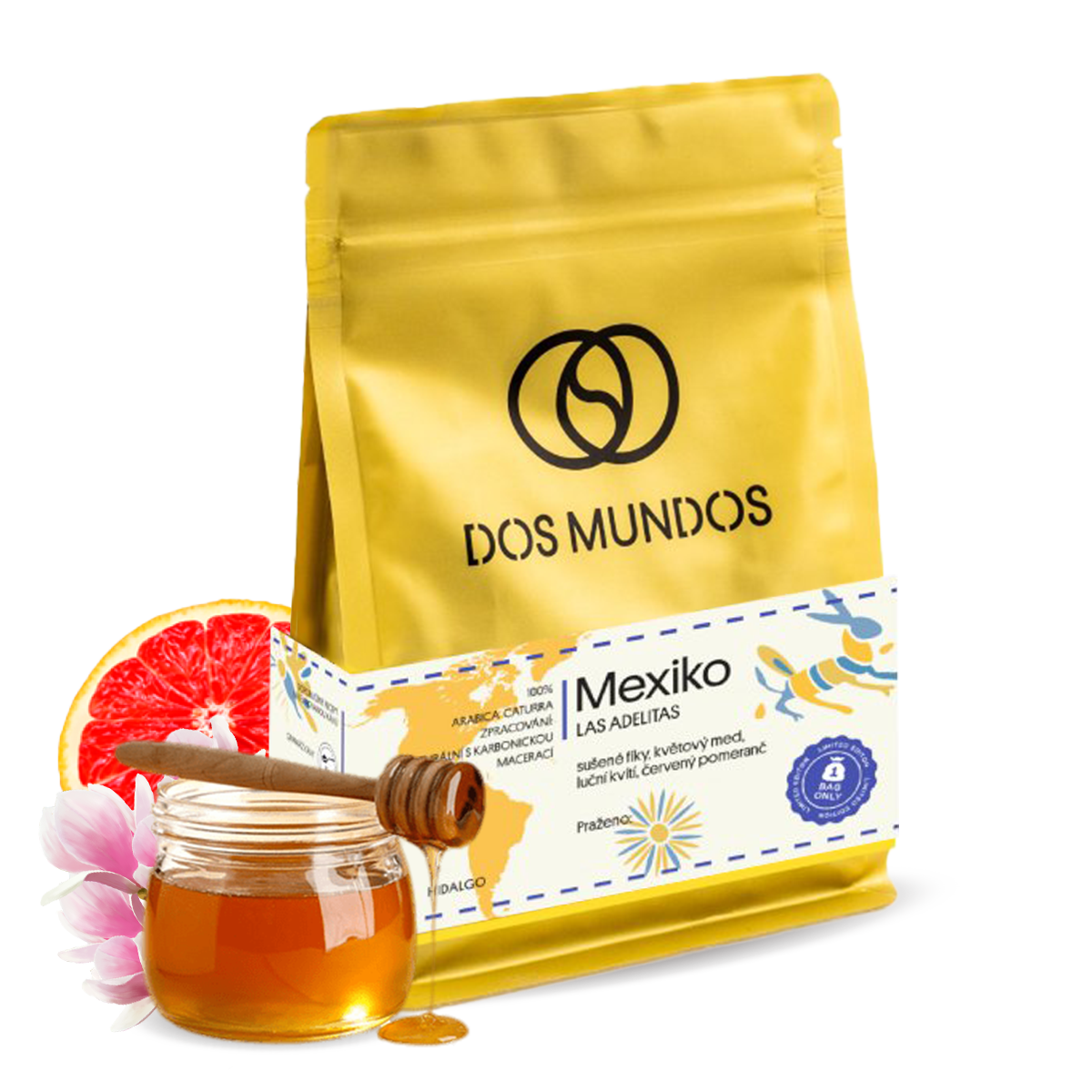 Výběrová káva Dos Mundos Mexiko LAS ADELITAS - limitovaná edice