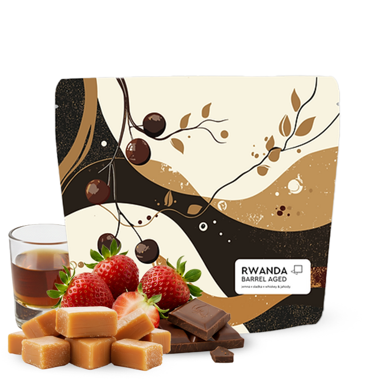 Výběrová káva Jedno Kafe Rwanda BARREL AGED - zrající v sudech po whiskey
