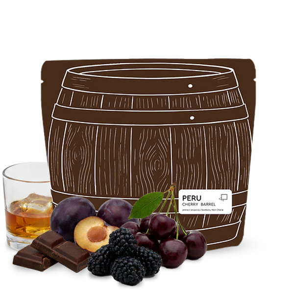 Výběrová káva Jedno Kafe Peru CHERRY BARREL - zrající v sudech po whiskey - espresso