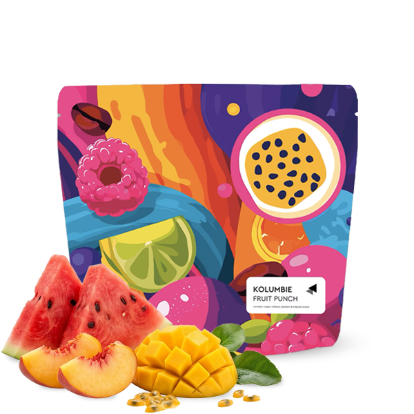 Výběrová káva Jedno Kafe Kolumbie FRUIT PUNCH – Pink Bourbon