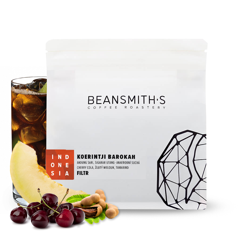 Výběrová káva Beansmith.s Indonésie KOERINTJI BAROKAH