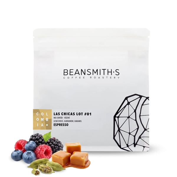 Výběrová káva Beansmith.s Kolumbie LAS CHICAS LOT #01