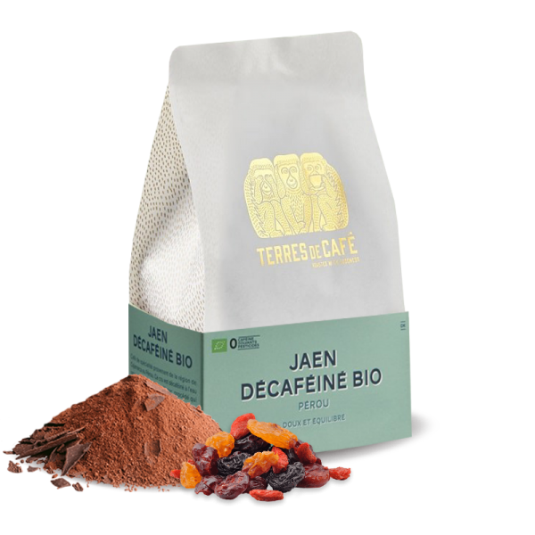 Výběrová káva Terres de café Peru JAEN ORGANIC DECAFFEINATED