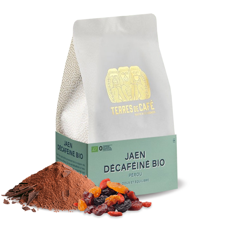 Výběrová káva Terres de café Peru JAEN ORGANIC DECAFFEINATED