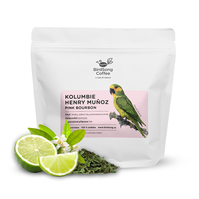 Výběrová káva BirdSong Coffee Kolumbie HENRY MUŇOZ