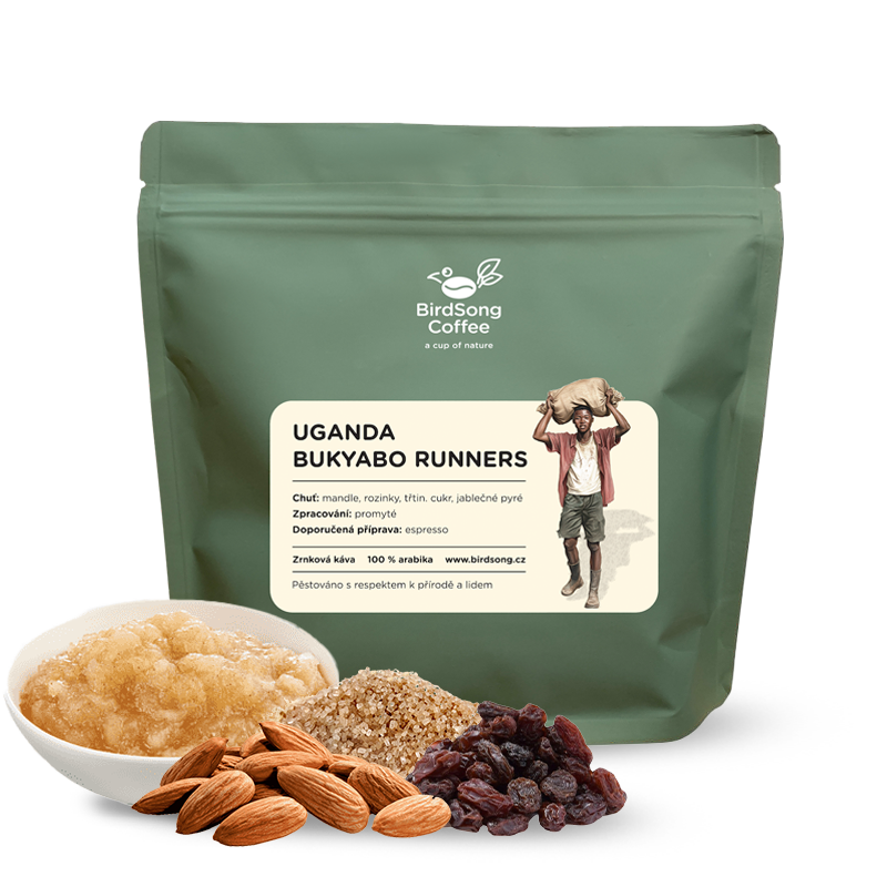 Výběrová káva BirdSong Coffee Uganda BUKYABO RUNNERS