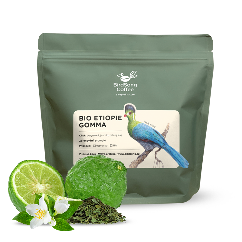 Výběrová káva BirdSong Coffee Etiopie GOMMA