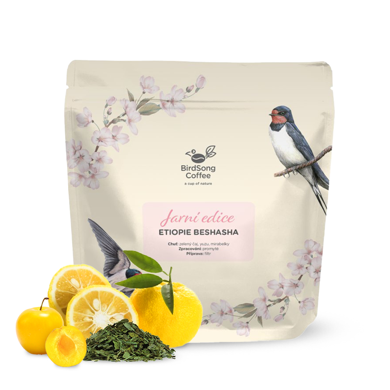 Výběrová káva BirdSong Coffee Etiopie BESHASHA - jarní edice