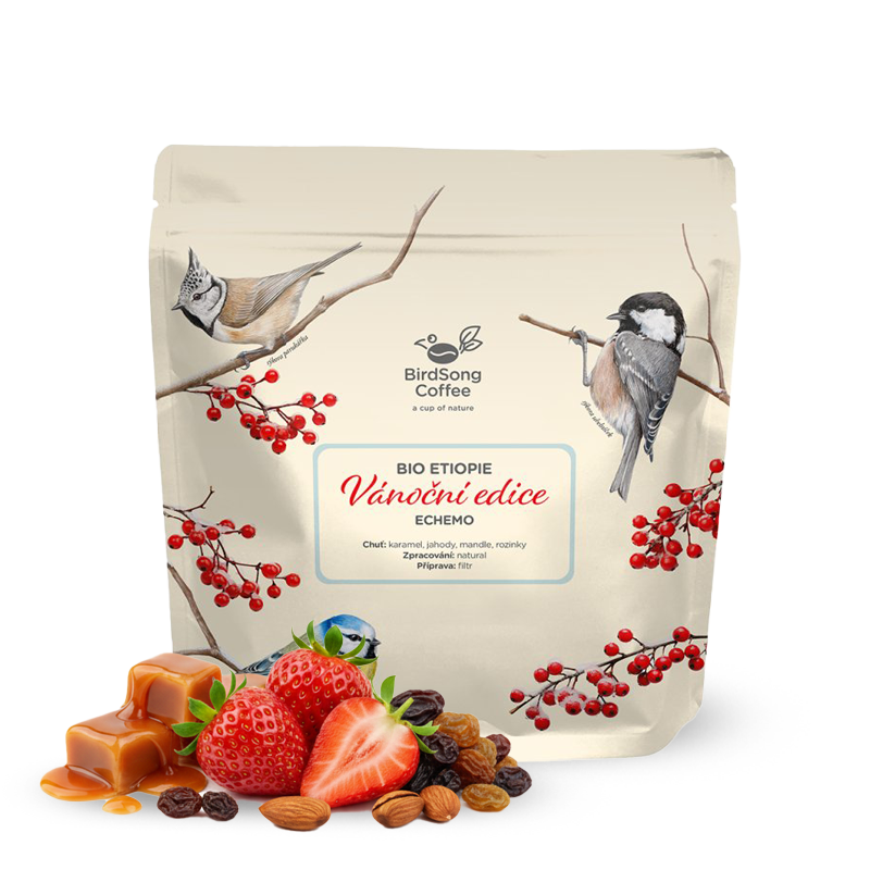 Výběrová káva BirdSong Coffee Etiopie ECHEMO - Vánoční limitka