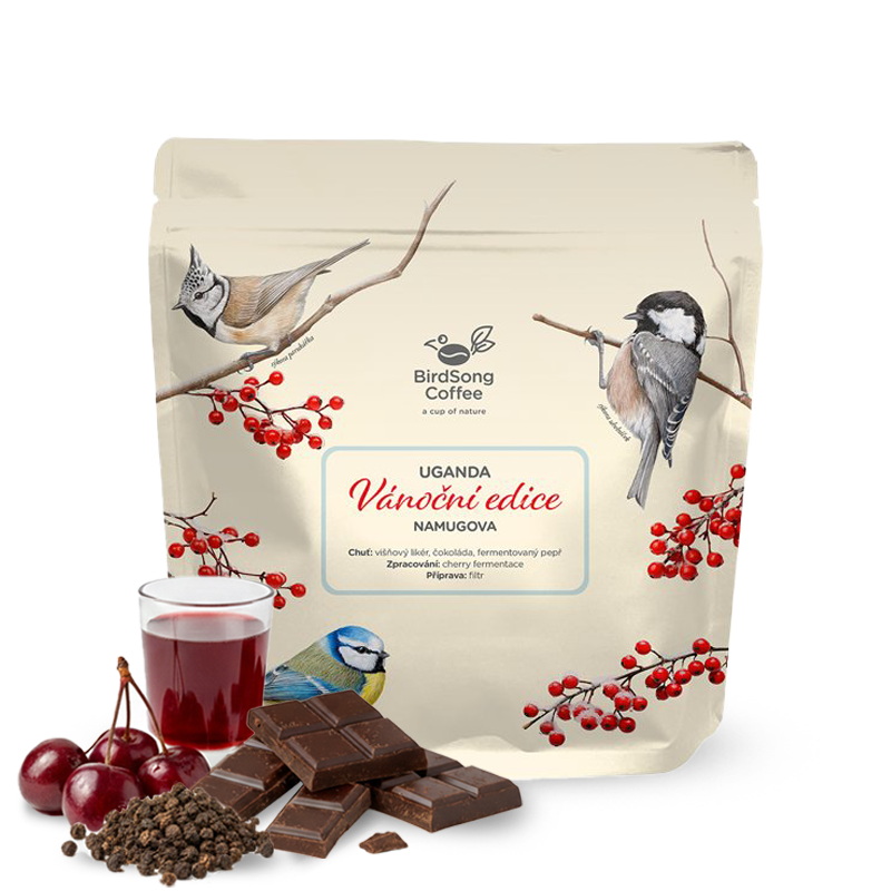 Výběrová káva BirdSong Coffee Uganda NAMUGOVA - Vánoční limitka