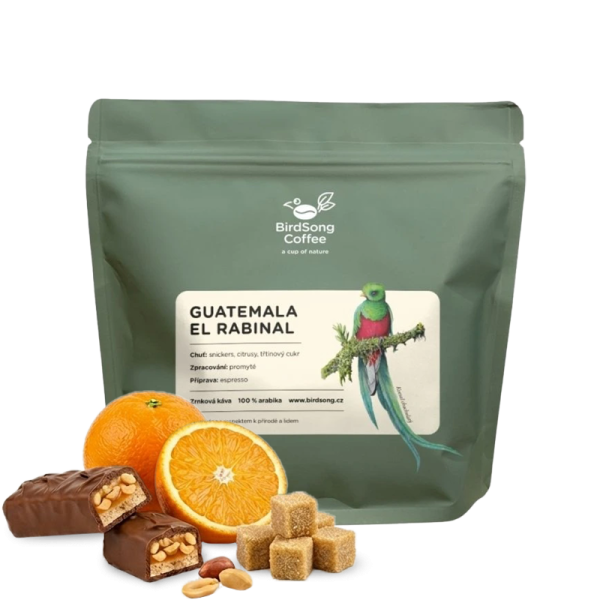 Výběrová káva BirdSong Coffee Guatemala EL RABINAL - espresso