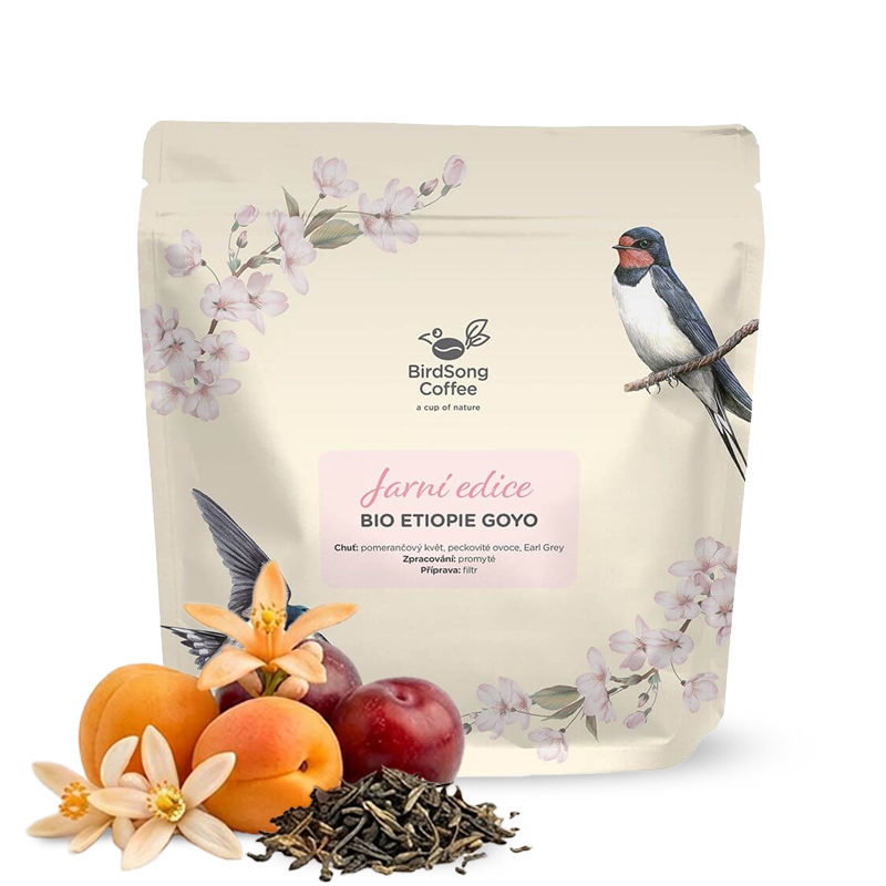 Výběrová káva BirdSong Coffee Etiopie GOYO - jarní limitka - 200g