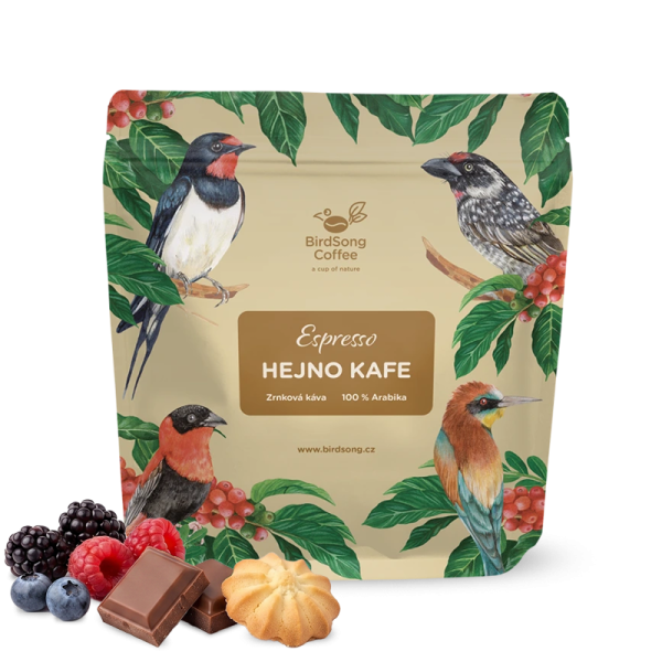 Výběrová káva BirdSong Coffee Etiopie HEJNO KAFE - espresso