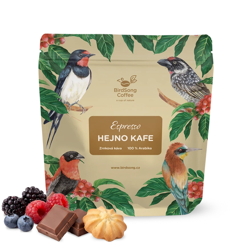 Výběrová káva BirdSong Coffee Etiopie HEJNO KAFE - espresso