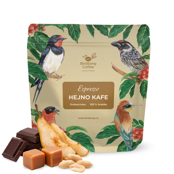 Výběrová káva BirdSong Coffee Brazílie HEJNO KAFE – espresso