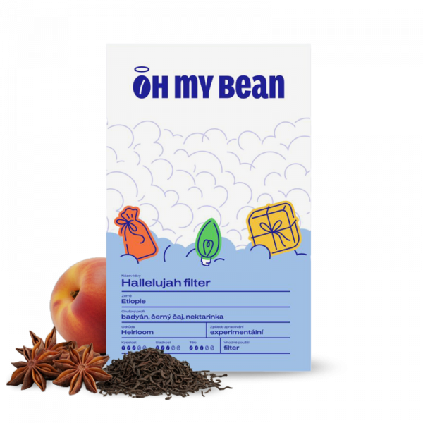 Výběrová káva Oh My Bean Roastery HALLELUJAH filter - vánoční limitka 150g
