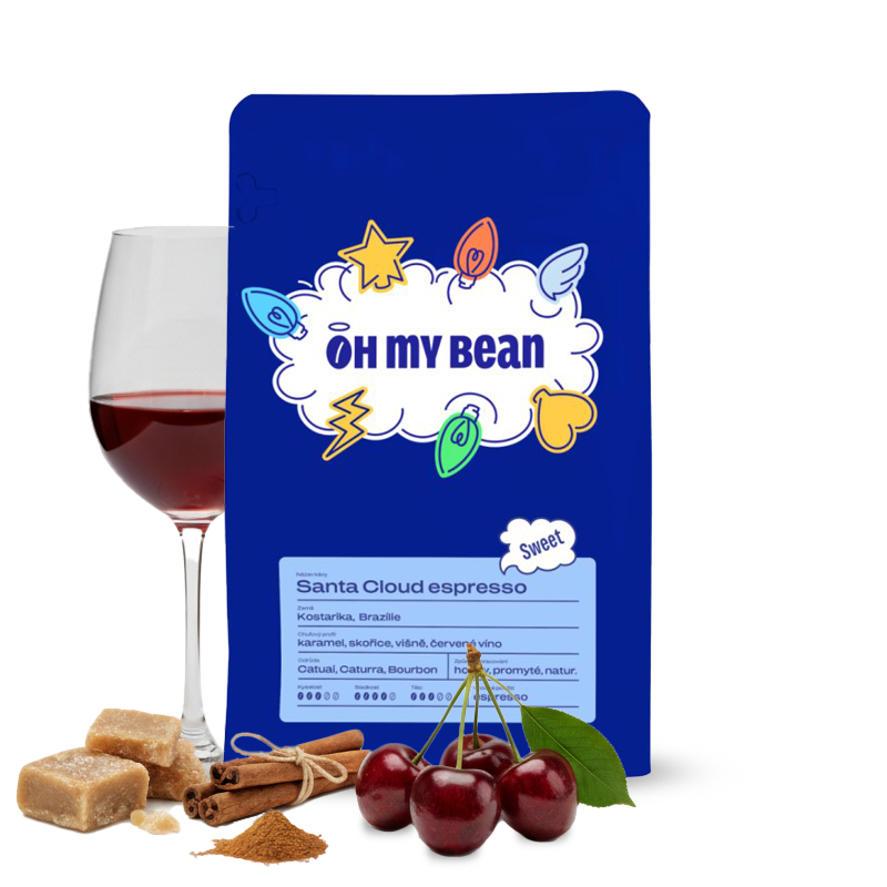 Výběrová káva Oh My Bean Roastery SANTA CLOUD espresso - Vánoční limitka