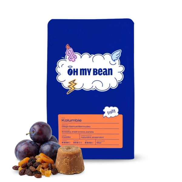 Výběrová káva Oh My Bean Roastery Kolumbie DIEGO BERMUDEZ - narozeninové espresso