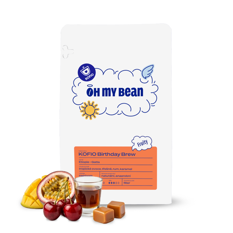 Výběrová káva Oh My Bean Roastery Etiopie GATTA - Kofio birthday brew - 200g