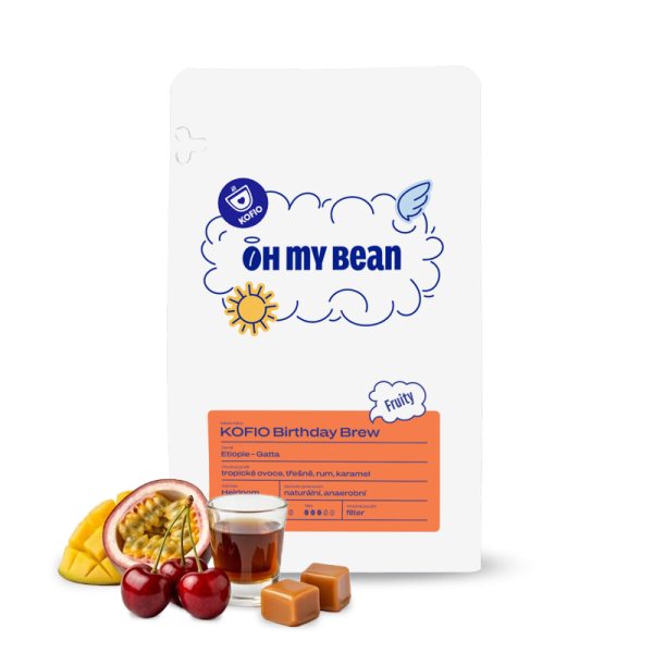 Výběrová káva Oh My Bean Roastery Etiopie GATTA - Kofio birthday brew - 200g