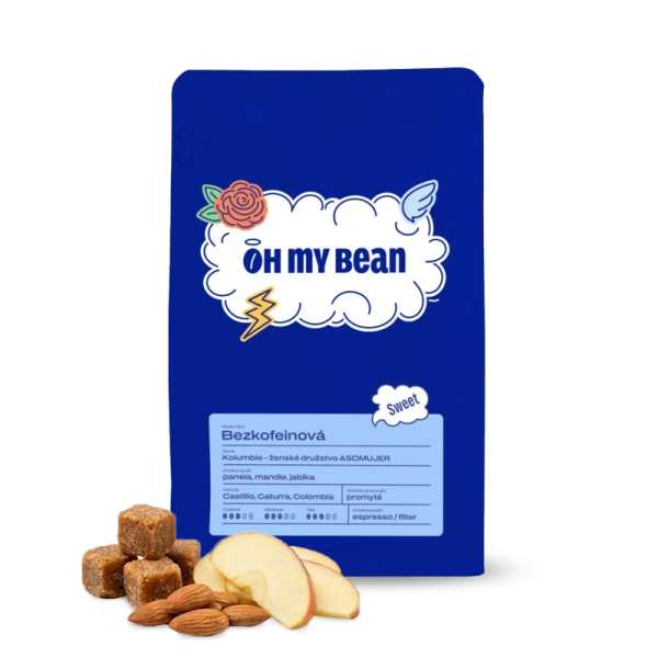 Výběrová káva Oh My Bean Roastery Kolumbie TUMBAGA SUGARCANE DECAF - bezkofeinová