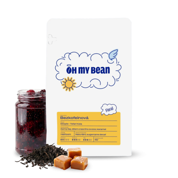 Výběrová káva Oh My Bean Roastery Etiopie TEFARI KELA BEZKOFEIN - bezkofeinová