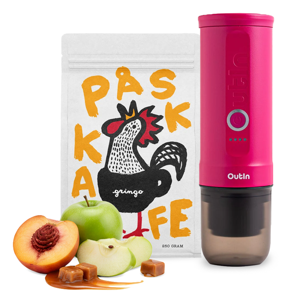Gringo PÅSKKAFFE Blend 2026 x Outin Set - Fuchsia Pink