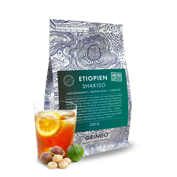 Výběrová káva Gringo Nordic Etiopie SHAKISO