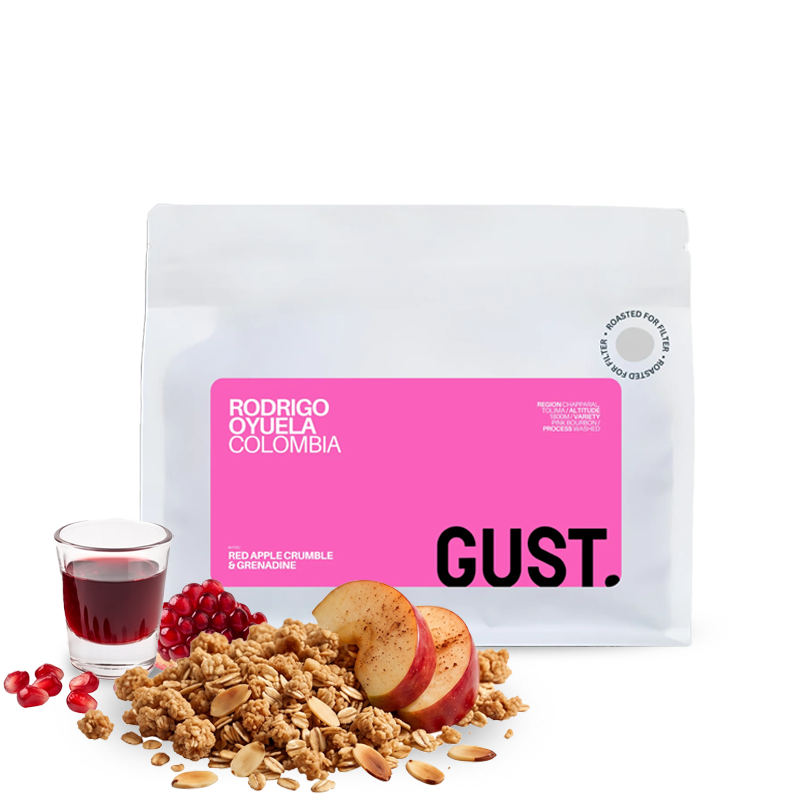 Výběrová káva Gust. Specialty Coffee Kolumbie RODRIGO OYUELA