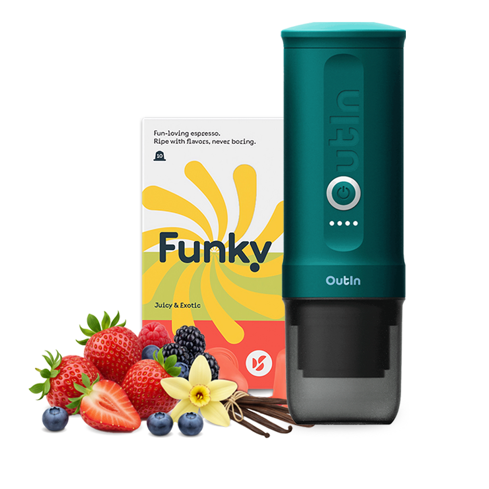 Doubleshot Funky x Outin kapslový set - Teal 