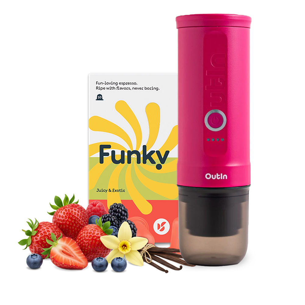 Doubleshot Funky x Outin kapslový set - Fuschia Pink