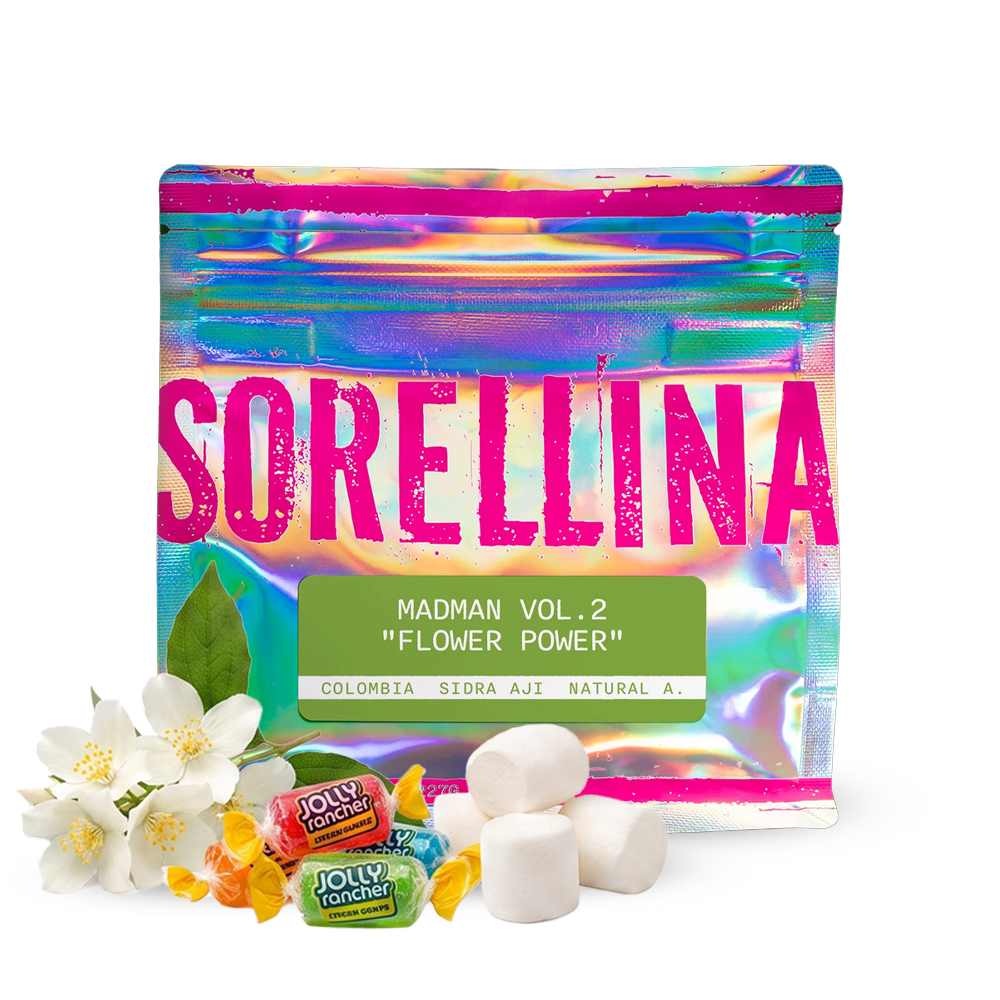 Výběrová káva Sorellina Coffee Kolumbie MADMAN VOL.2 - FLOWER POWER