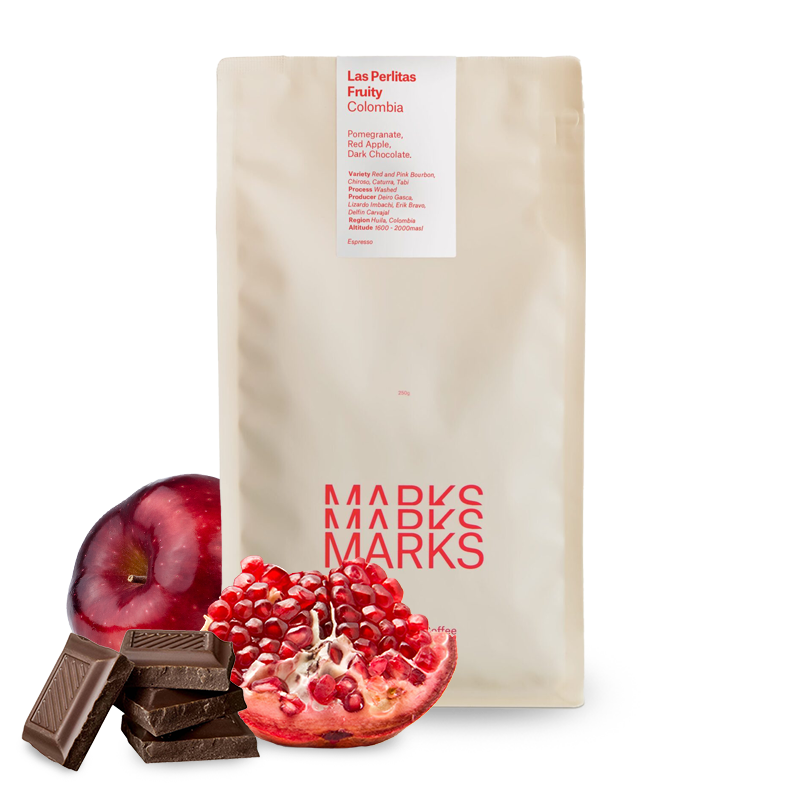 Výběrová káva Three Marks Coffee Kolumbie LAS PERLITAS FRUITY