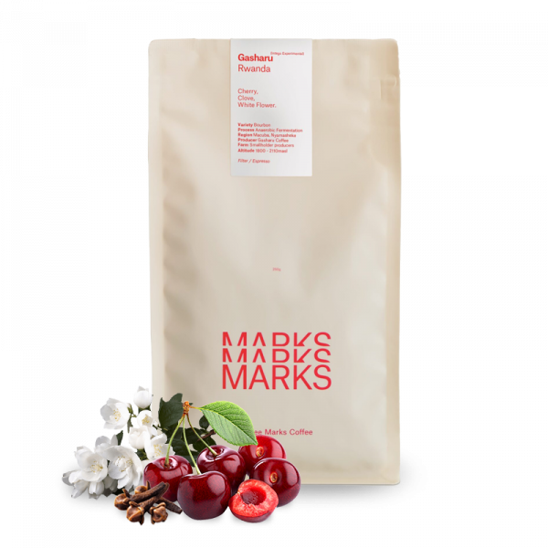 Výběrová káva Three Marks Coffee Rwanda GASHARU