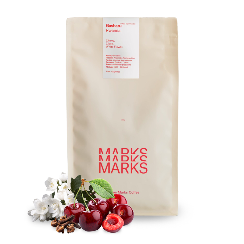Výběrová káva Three Marks Coffee Rwanda GASHARU