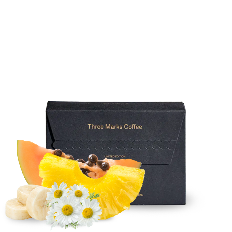 Výběrová káva Three Marks Coffee Peru MANUEL ELERA GEISHA - 125g