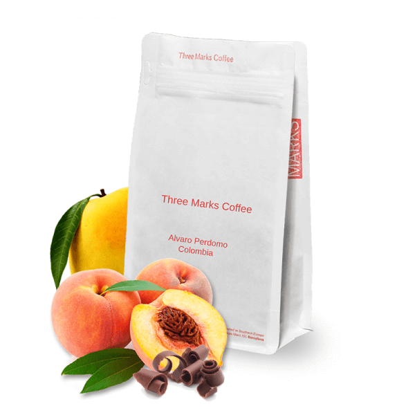 Výběrová káva Three Marks Coffee Kolumbie ALVARO PERDOMO