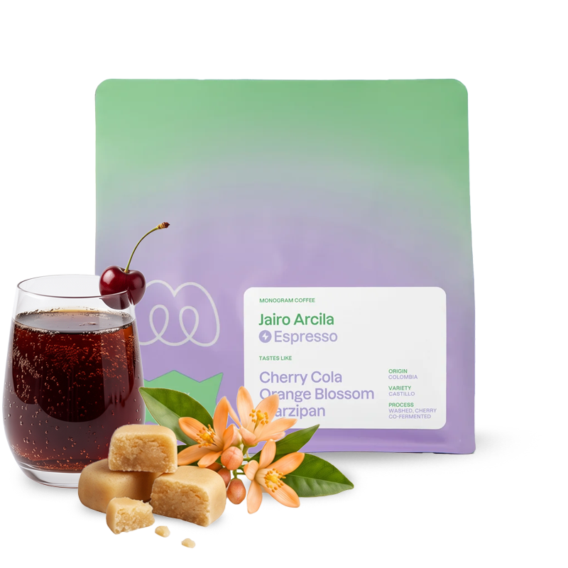 Výběrová káva Monogram coffee Kolumbie JAIRO ARCILA CHERRY – espresso