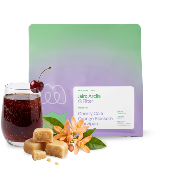Výběrová káva Monogram coffee Kolumbie JAIRO ARCILA CHERRY – co-ferment