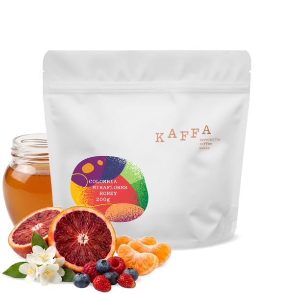Výběrová káva Kaffa Kolumbie MIRAFLORES HONEY