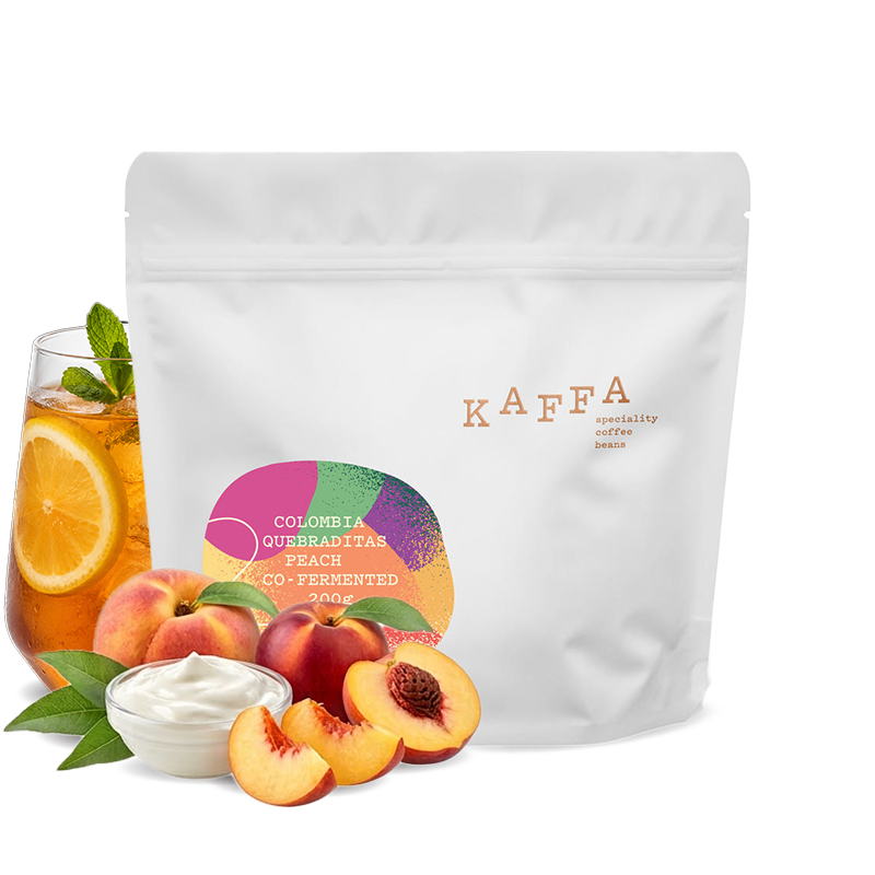 Výběrová káva Kaffa Kolumbie QUEBRADITAS PEACH - 200 g